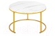 Миниатюра изображения товара Журнальный столик El Casa 240323 (белый мрамор)