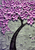 Фотообои листовые ФабрикаФресок Фиолетовое дерево / 162280 (200x280) - 