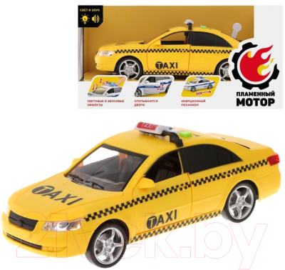 Автомобиль игрушечный Пламенный мотор Такси / 870886