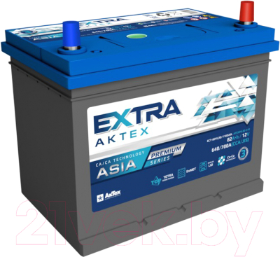 Автомобильный аккумулятор АкТех Extra Premium JIS 700A R+ / ATEXPA82-3-R (82 А/ч)