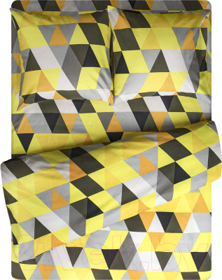Комплект постельного белья Amore Mio Vitold Микрофибра 2сп / 21514 (желтый)