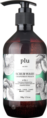 Гель для душа PLU Scrub Wash Grapefruit Peach (500г)