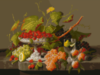 Картина по номерам БЕЛОСНЕЖКА Натюрморт с виноградной лозой / 906-AS - 