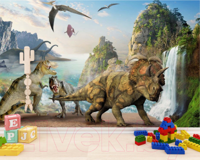 Фотообои листовые ФабрикаФресок Детские Динозавры / 384270 (400x270)
