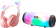 Беспроводные наушники Miru Cat EP-W10+Портативная колонка Defender Enjoy S600 / W101/65603 (розовый) - 