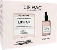 Набор косметики для лица Lierac Lift Integral Face Care Set Ночь Крем 50мл+Сыворотка 15мл - 