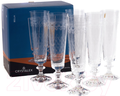 Набор бокалов Crystalex Bella 40412/GC599/205 (6шт)