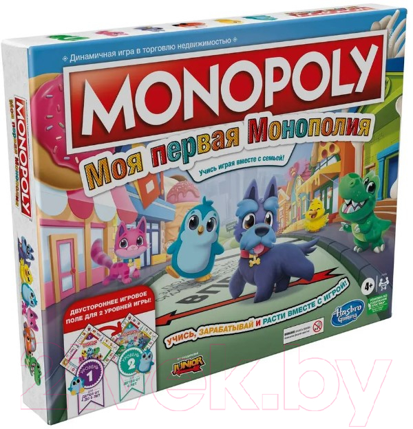 Настольная игра Hasbro Монополия Джуниор 2 в 1 / F4436121