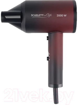 Фен Scarlett SC-HD70I38 (черный/красный)