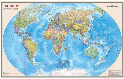 Настенная карта DMB Политическая карта мира 1:35М / ОСН1234476 