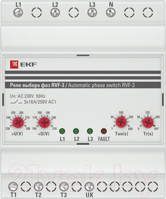 Изображение товара Реле контроля фаз EKF PROxima RVF-3