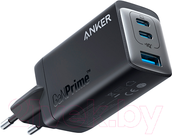 Адаптер питания сетевой Anker GaNPrime 65W A2688 2 USB-C+1 USB-A / ANK-A2668311-BK