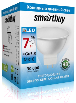 Набор ламп SmartBuy N-SBL-GU5_3-07-60K (10шт)