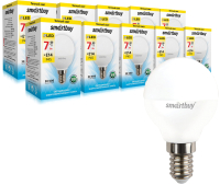 Набор ламп SmartBuy N-SBL-P45-07-30K-E14 (10шт) - 