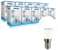 Набор ламп SmartBuy N-SBL-P45-07-40K-E14 (10шт) - 