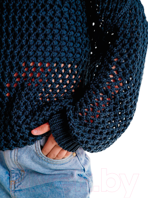 Джемпер детский Amarobaby Knit Trend / AB-OD21-KNITT2602/20-152 (синий, р.152)