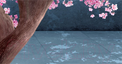 Фотообои листовые ФабрикаФресок 3D Шары на фоне сакуры / 834270 (400x270)