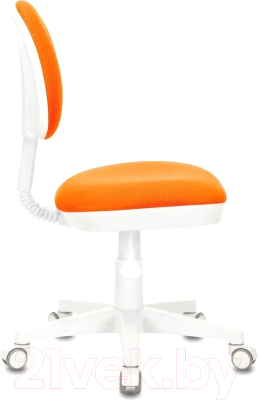 Кресло детское Бюрократ KD-3 (оранжевый TW-96-1/белый)