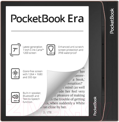 Электронная книга PocketBook 700 Era 64Gb / PB700-L-64-WW (бронзовый)