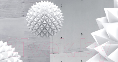 Фотообои листовые ФабрикаФресок 3D Шары и бетонные стены / 862270 (200x270)