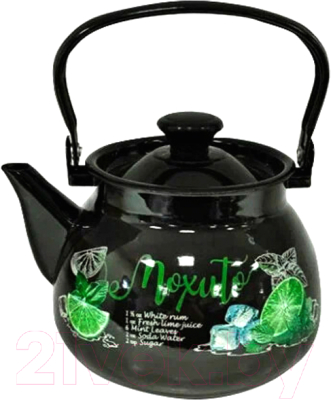 Изображение товара Чайник КМЗ Мохито 42115-133/6-У4 (черный)