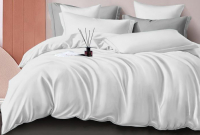 Комплект постельного белья LUXOR № White 2.0 с европростыней (сатин) - 