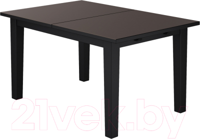 Обеденный стол Лузалес Шань раздвижной 147-204x95 (черный)
