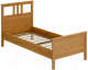 Односпальная кровать Лузалес Кымор 90x200 (светло-коричневый) - 