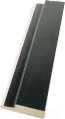 Финишная рейка для реечной панели Andlen Decor ПНл-43 Графит (2800x44x12мм, левая)