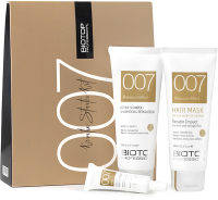 Набор косметики для волос Biotop 007 Keratin Starter Kit Шампунь+Маска+Сыворотка (100мл+100мл+10мл) - 