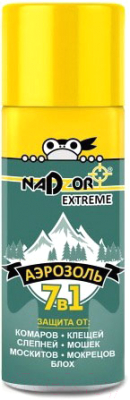 Спрей от насекомых Nadzor Extreme 7 в 1 от кровососущих насекомых (100мл)