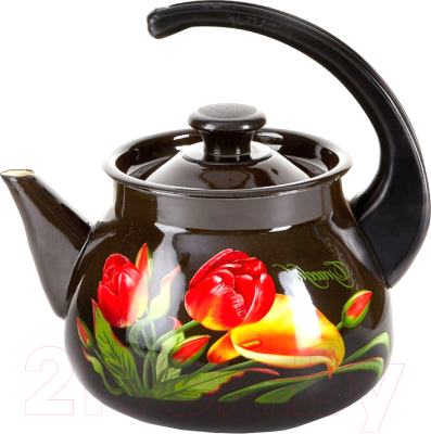 Изображение товара Чайник КМЗ 42704-122/6-У4 с рисунком (коричневый)