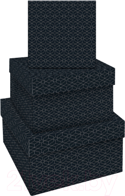 Набор коробок подарочных Meshu Pattern On Black / MS_53743