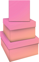 Набор коробок подарочных Meshu Yellow-Pink Gradient / MS_53747 - 