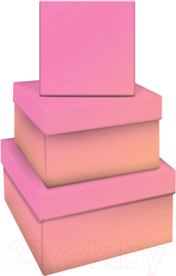 Набор коробок подарочных Meshu Yellow-Pink Gradient / MS_53747