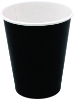 Набор бумажных стаканов Паксервис 165мл / НВ70-195 (200шт, черный) - 