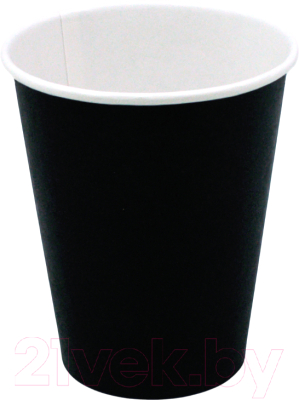 Набор бумажных стаканов Паксервис 165мл / НВ70-195 (200шт, черный)