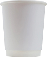 Набор бумажных стаканов Паксервис 250мл / НВ80-280 (150шт, белый) - 