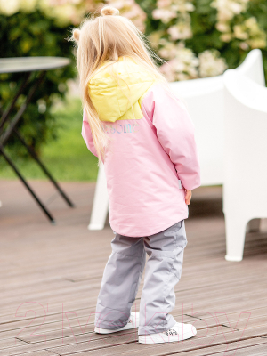 Комплект прогулочной детской одежды Batik Сима со снудом 510-23в (р.104-56, розовый)