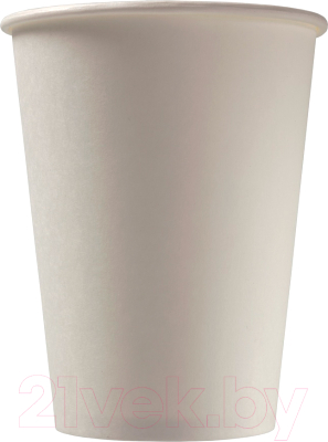 Набор бумажных стаканов Паксервис 300мл / НВ90-430 (100шт, белый)
