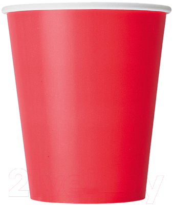 Набор бумажных стаканов Паксервис 250мл НВ80-280 / 185276 (1500шт, красный)