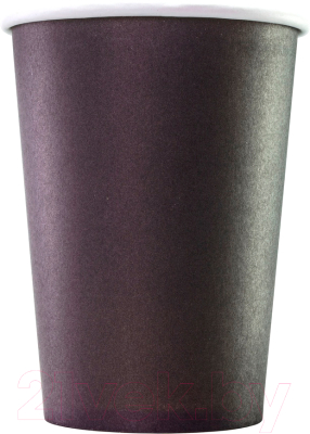 Набор бумажных стаканов Паксервис 300мл / НВ90-430 (100шт, черный)