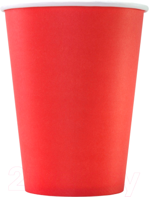 Набор бумажных стаканов Паксервис 300мл / НВ90-430 (100шт, красный)