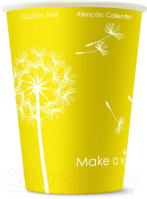 Набор бумажных стаканов Паксервис 300мл / НВ90-430 (100шт, Make A Wish)