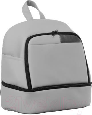 Детская универсальная коляска INDIGO Aveo Eco Plus 14 2 в 1 (Ae 05, светло-серый/кожа)