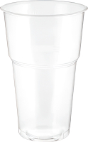 Набор одноразовых стаканов Паксервис ПП Факел 500мл / 384541 (1000шт, прозрачный) - 
