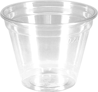 Набор одноразовых стаканов Паксервис Шейкер ПЭТ 200мл / 285036 (100шт, прозрачный) - 