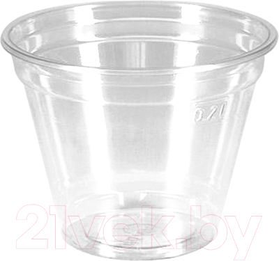Набор одноразовых стаканов Паксервис Шейкер ПЭТ 200мл / 285036 (100шт, прозрачный)