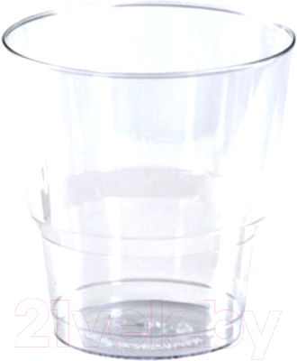 Набор одноразовых стаканов Паксервис Кристалл ПС 200мл / 286645 (100шт, прозрачный)
