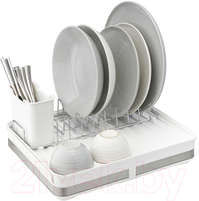 Сушилка для посуды Smart Solutions Atle / SS000013 (белый)